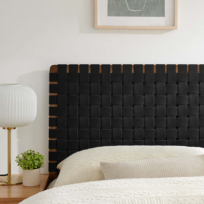 Sparta Woven Vegan Leather Headboard By HouseBean