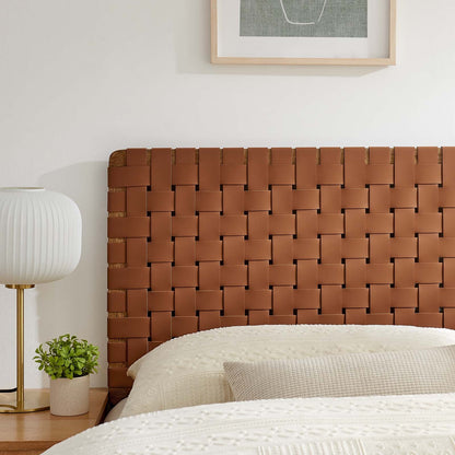 Sparta Woven Vegan Leather Headboard By HouseBean