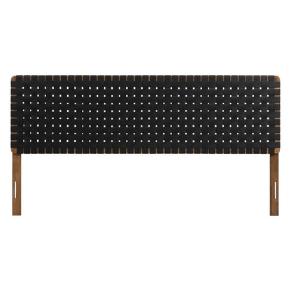 Sparta Woven Vegan Leather Headboard By HouseBean