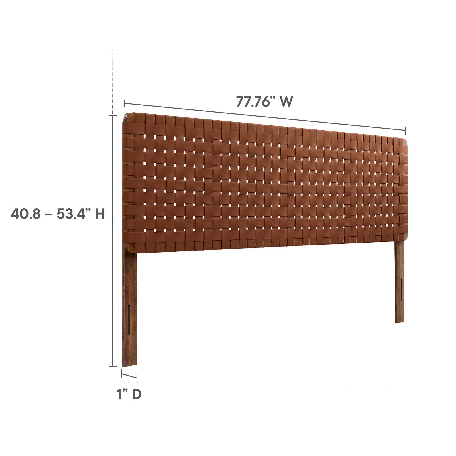 Sparta Woven Vegan Leather Headboard By HouseBean