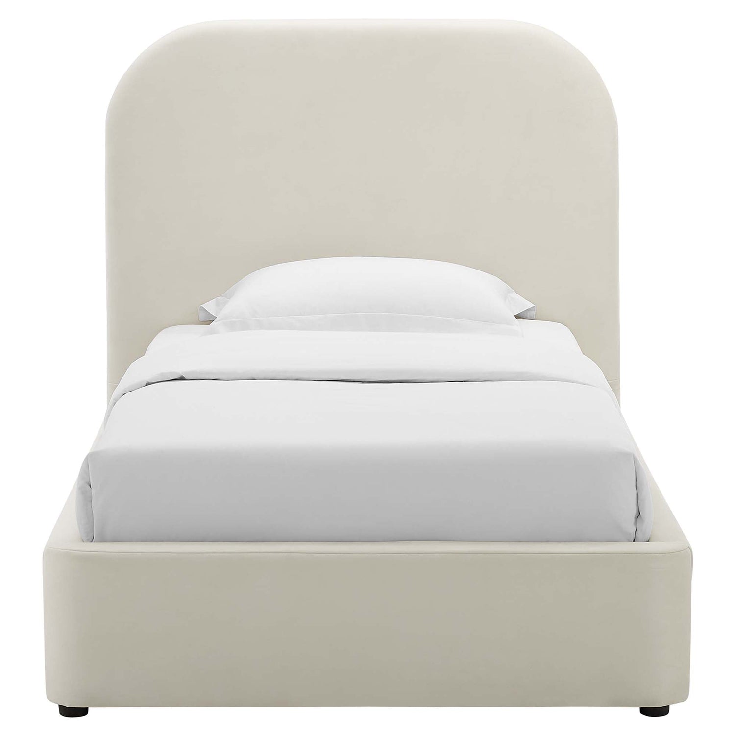 Keynote Performance Velvet Curved Platform Bed by Modway