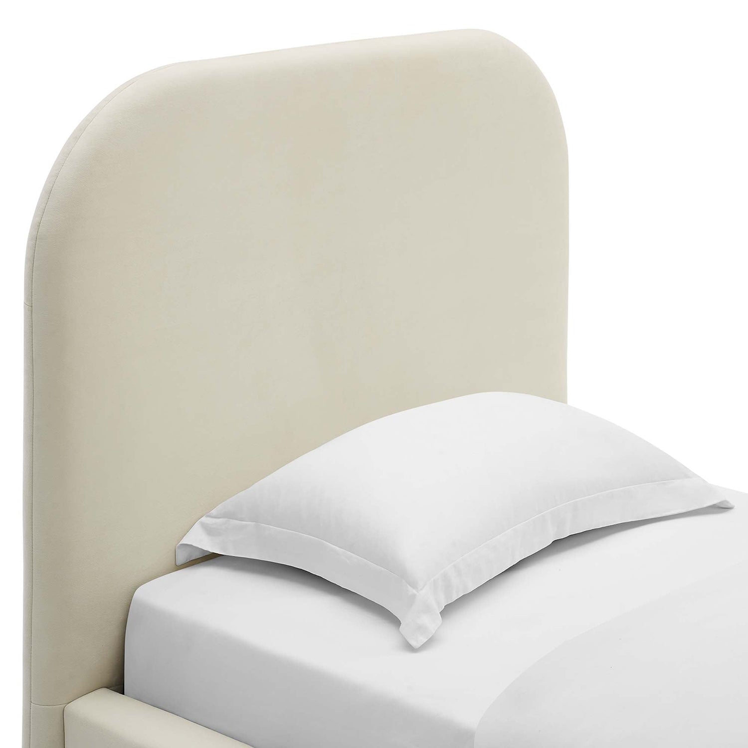 Keynote Performance Velvet Curved Platform Bed by Modway