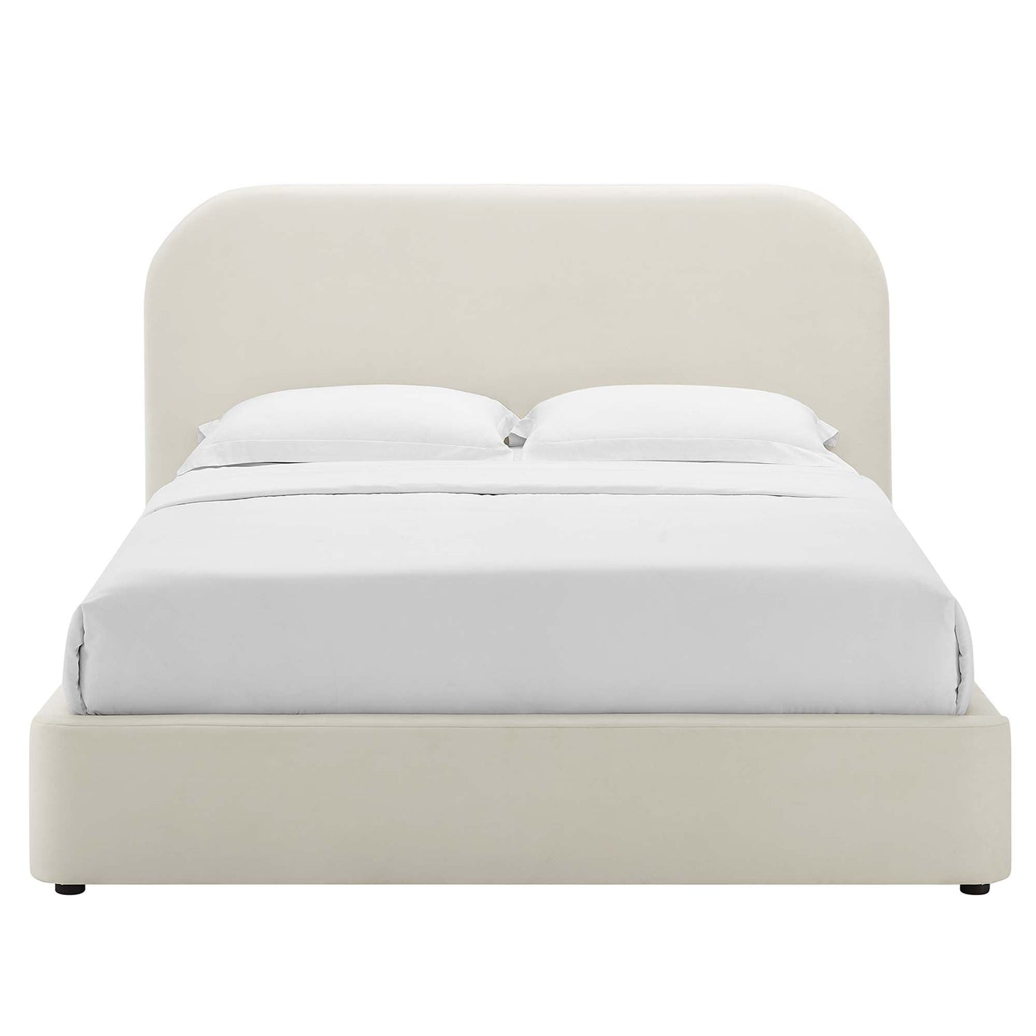 Keynote Performance Velvet Curved Platform Bed by Modway