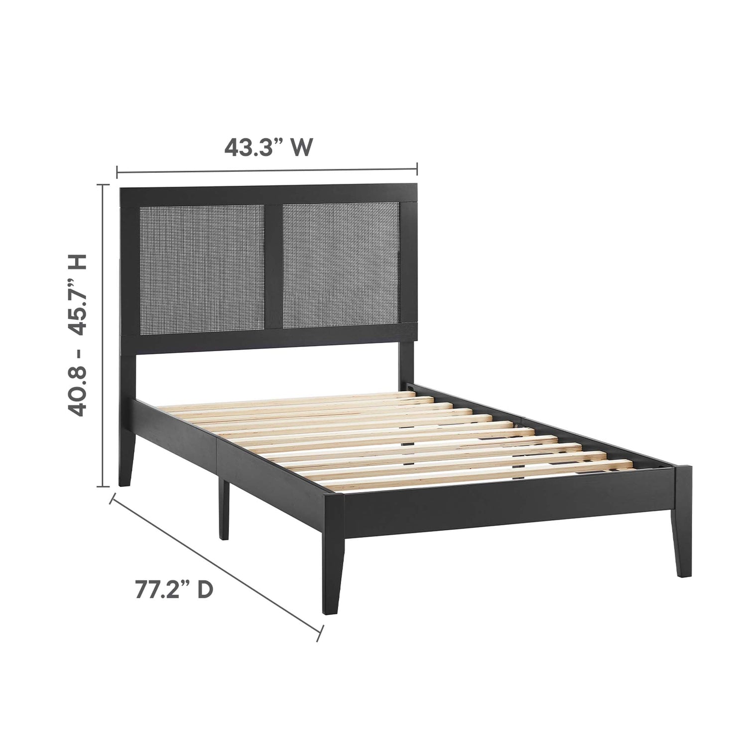 Sirocco Rattan and Wood Platform Bed