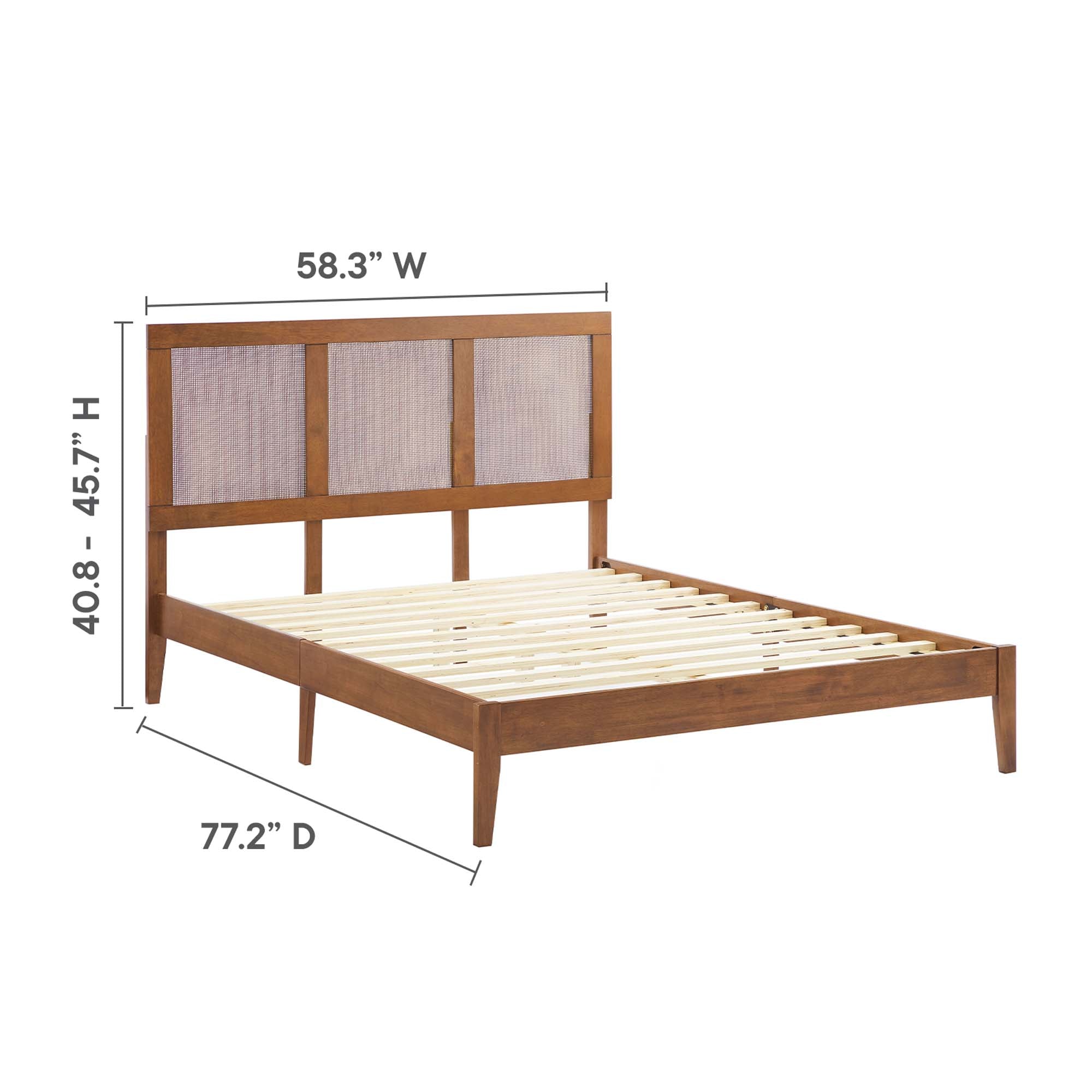 Sirocco Rattan and Wood Platform Bed