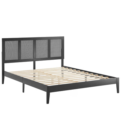 Sirocco Rattan and Wood Platform Bed