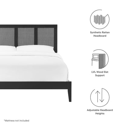 Sirocco Rattan and Wood Platform Bed