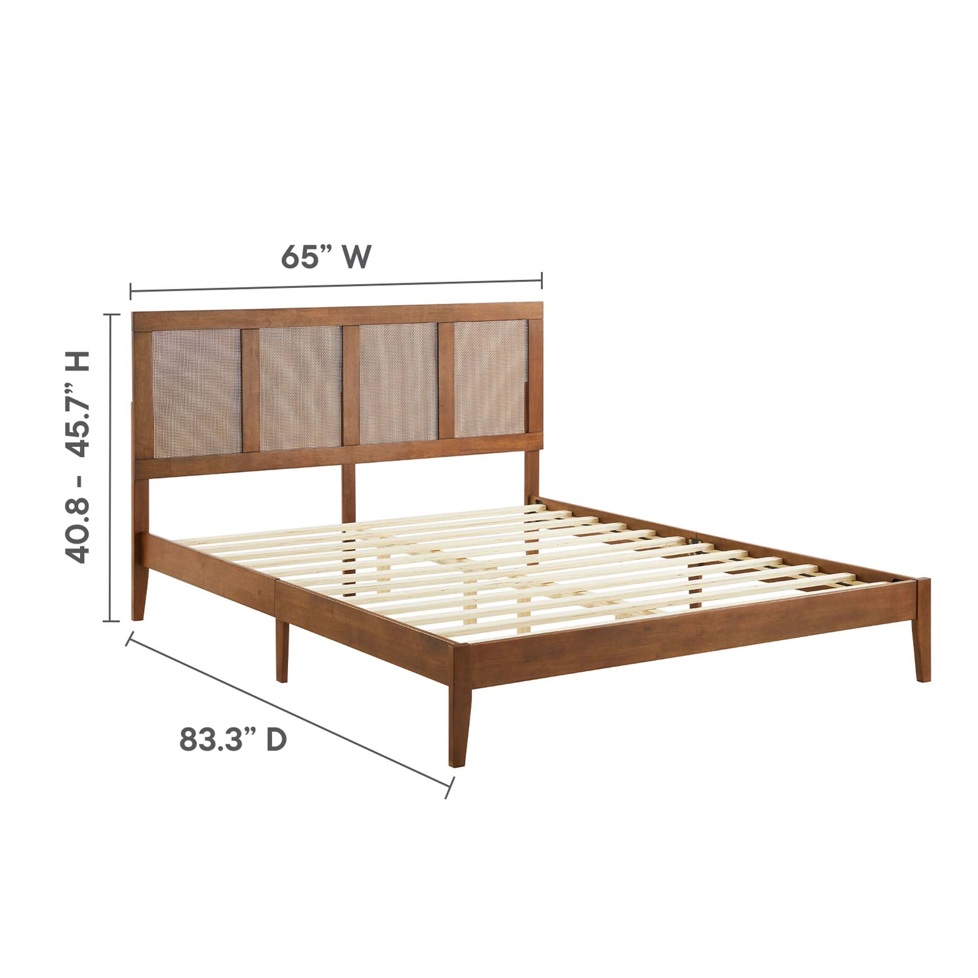 Sirocco Rattan and Wood Platform Bed