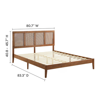 Sirocco Rattan and Wood Platform Bed