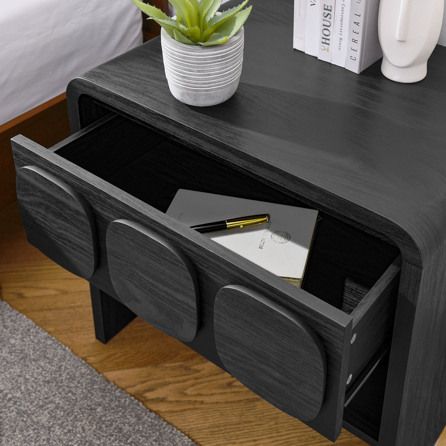 Toscana 1-Drawer Nightstand By HouseBean