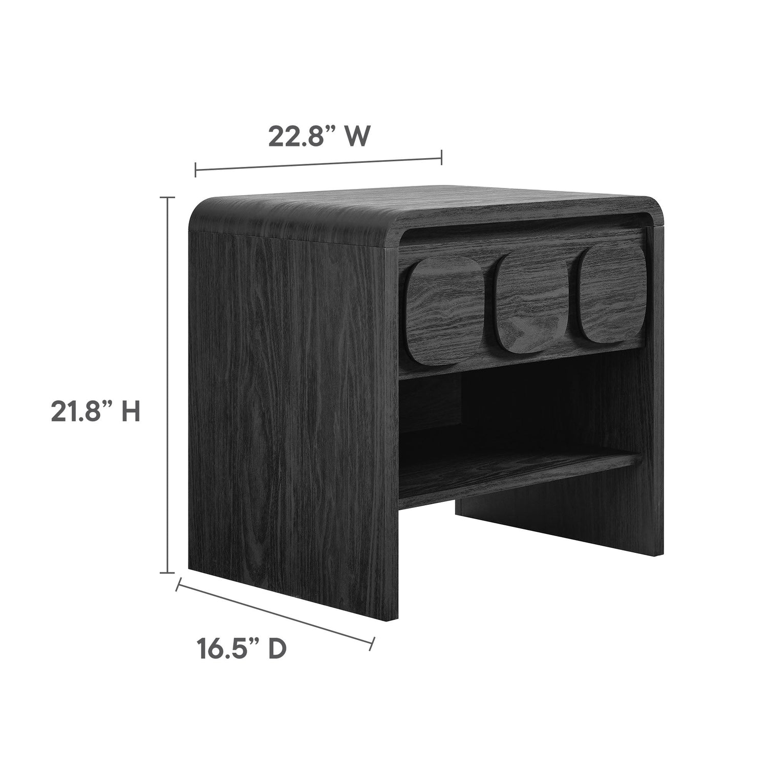 Toscana 1-Drawer Nightstand By HouseBean