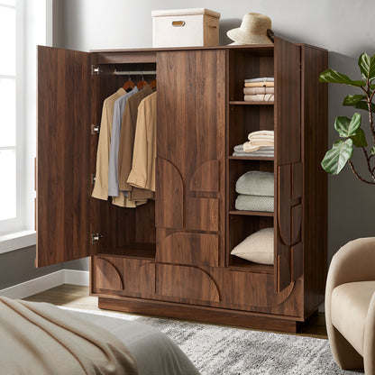 Bulwark 3-Door Wardrobe Closet By HouseBean