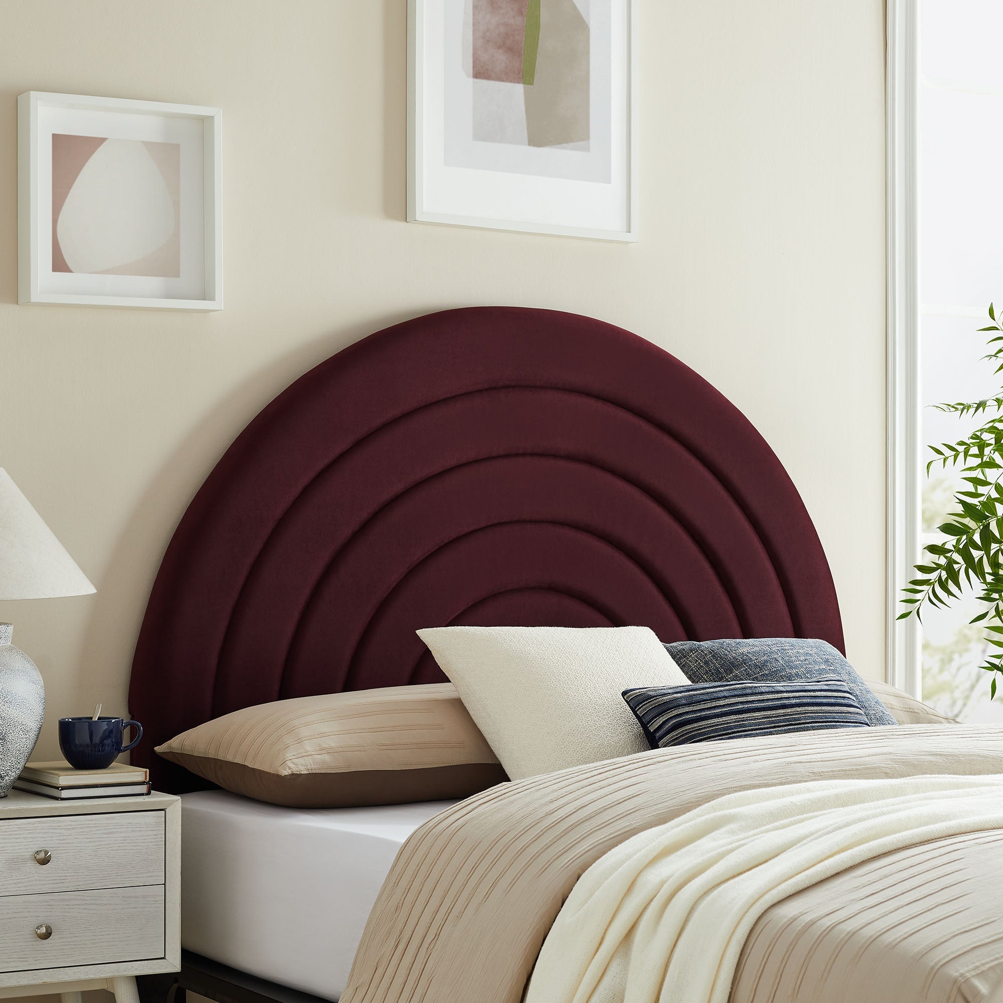 Solana Arched Performance Velvet Headboard by Modway