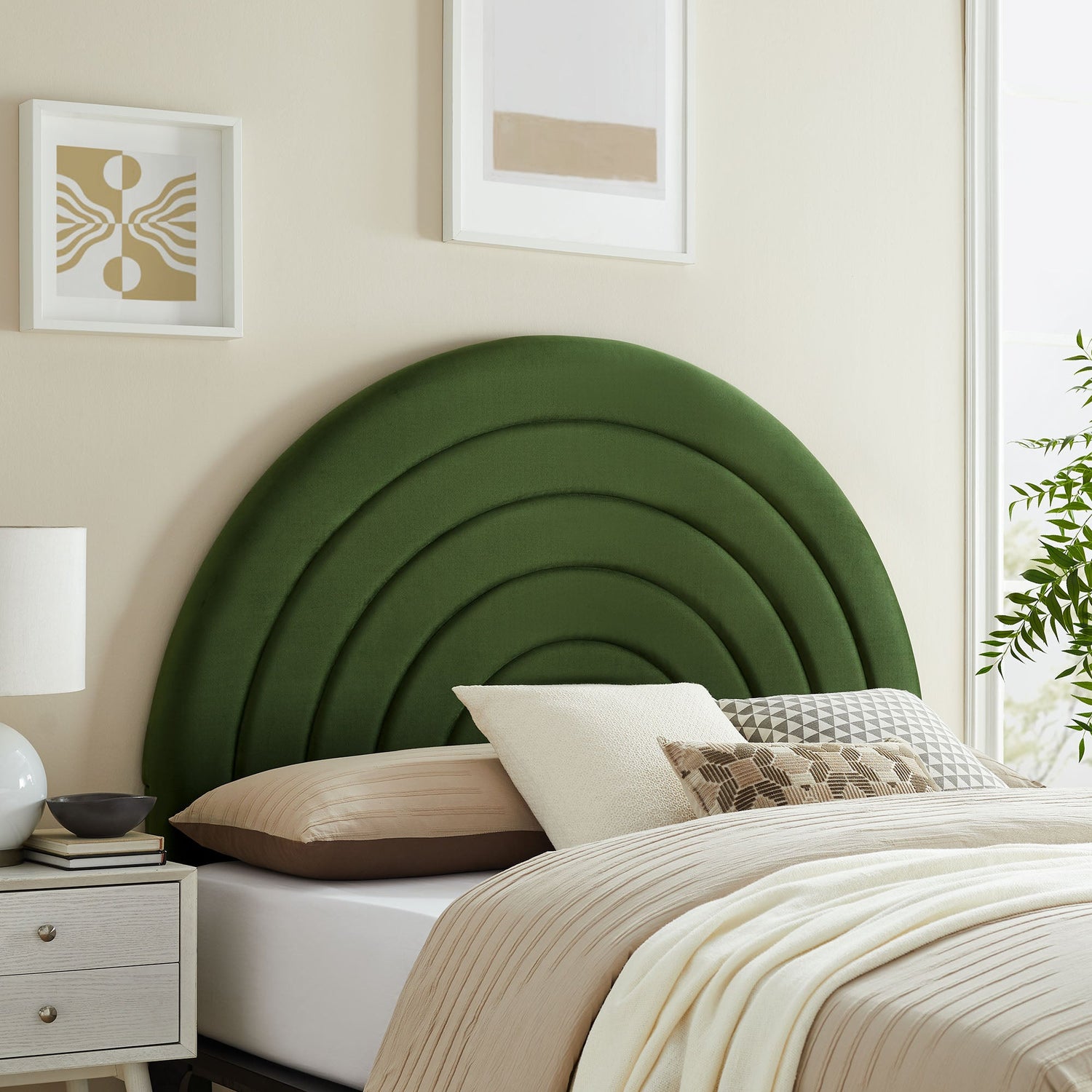 Solana Arched Performance Velvet Headboard by Modway