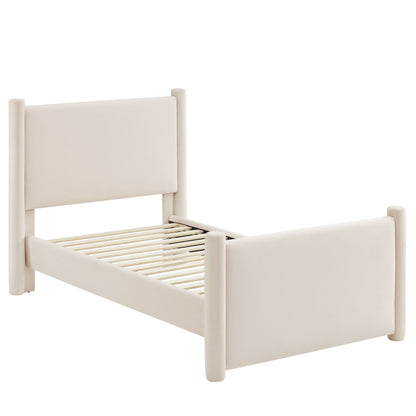 Rael Performance Velvet Platform Bed by Modway