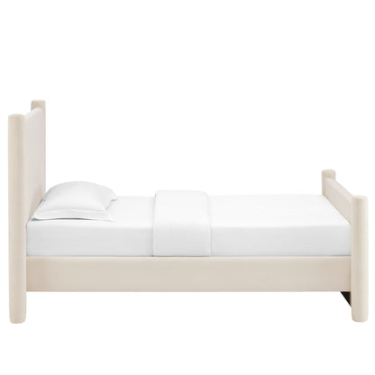 Rael Performance Velvet Platform Bed by Modway