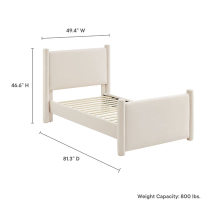 Rael Performance Velvet Platform Bed by Modway