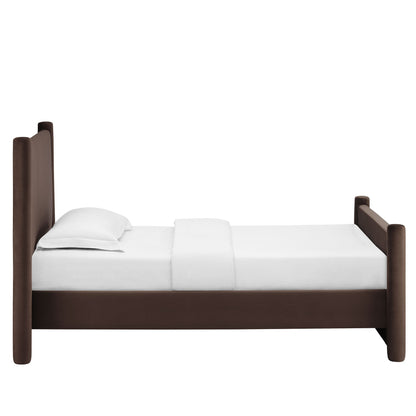 Rael Performance Velvet Platform Bed by Modway