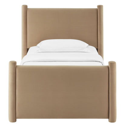 Rael Performance Velvet Platform Bed by Modway