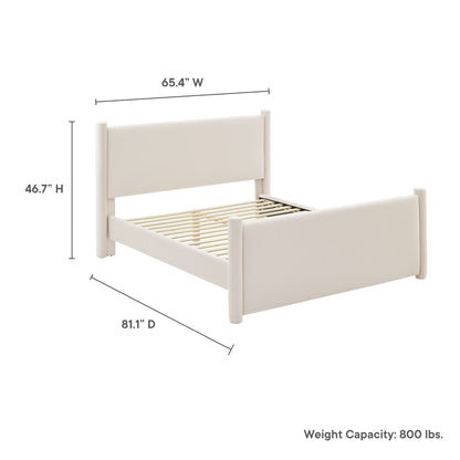 Rael Performance Velvet Platform Bed by Modway
