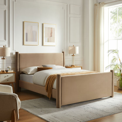 Rael Performance Velvet Platform Bed by Modway