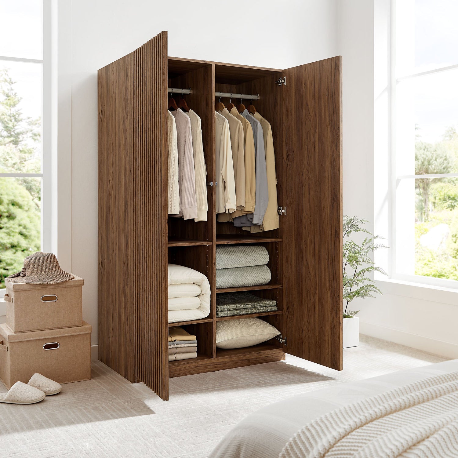 Render 2-Door Wardrobe Closet By HouseBean