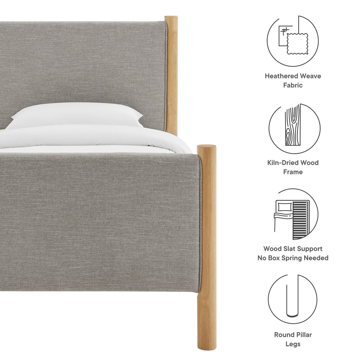 Maven Upholstered Platform Bed by Modway