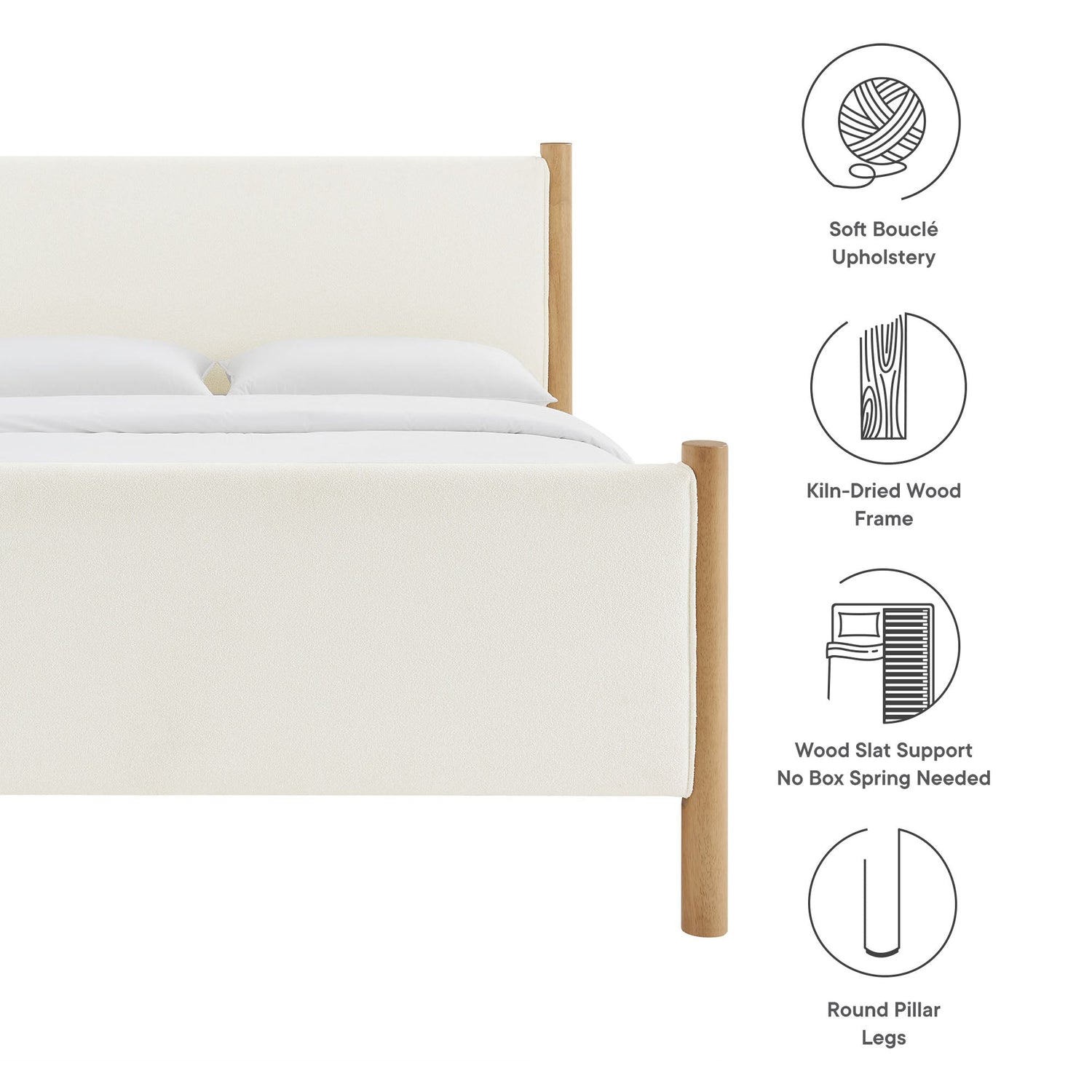 Maven Upholstered Platform Bed by Modway