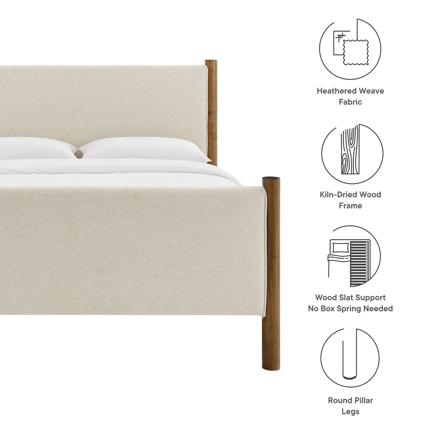 Maven Upholstered Platform Bed by Modway