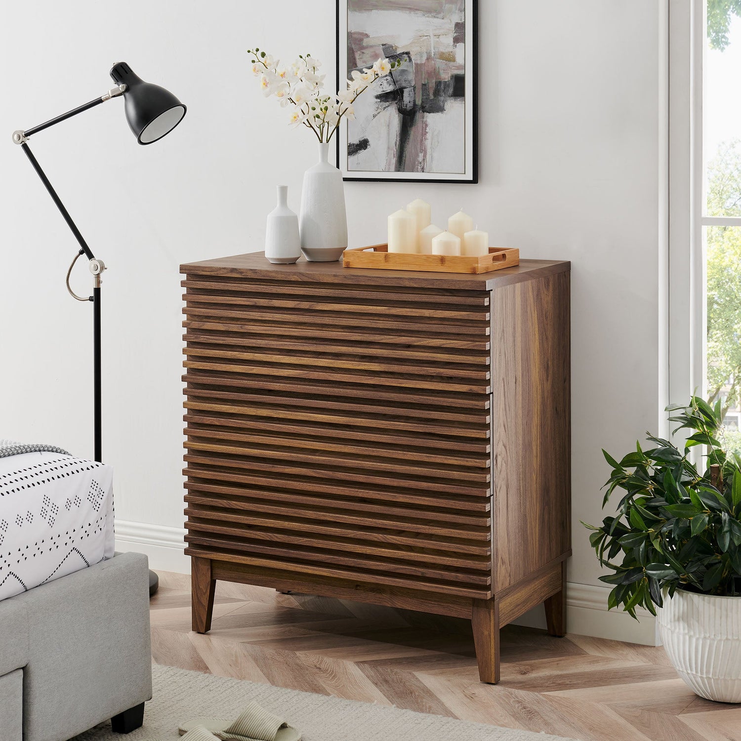 Render Large 3-Drawer Nightstand By HouseBean