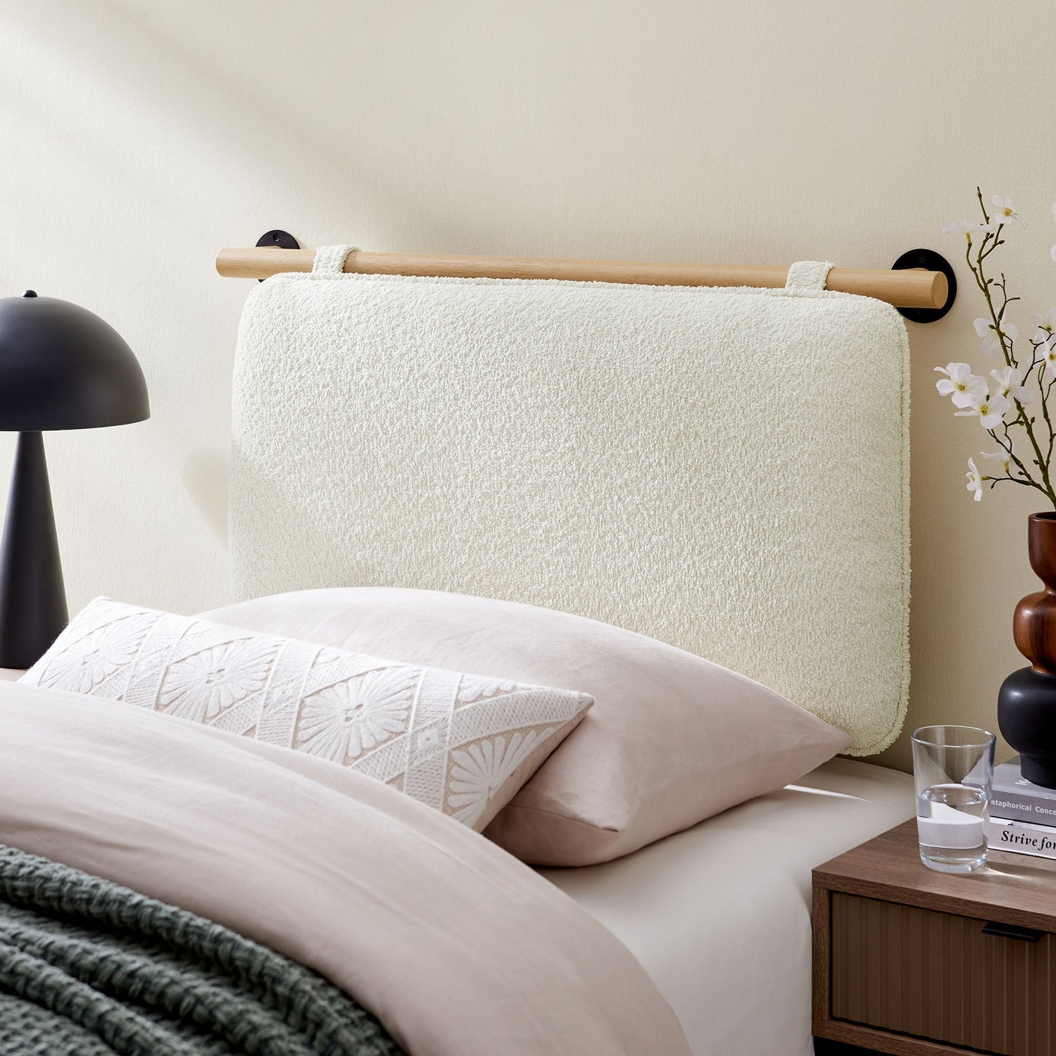 Anela Wall-Mounted Upholstered Headboard By HouseBean