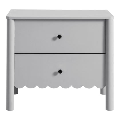 Emmeline Scalloped 2-Drawer Nightstand by Modway