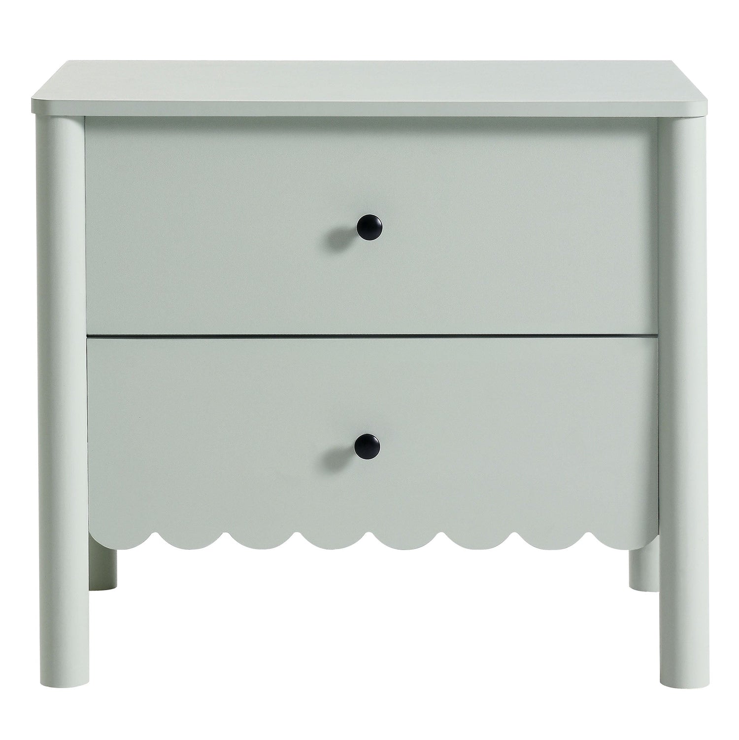 Emmeline Scalloped 2-Drawer Nightstand by Modway