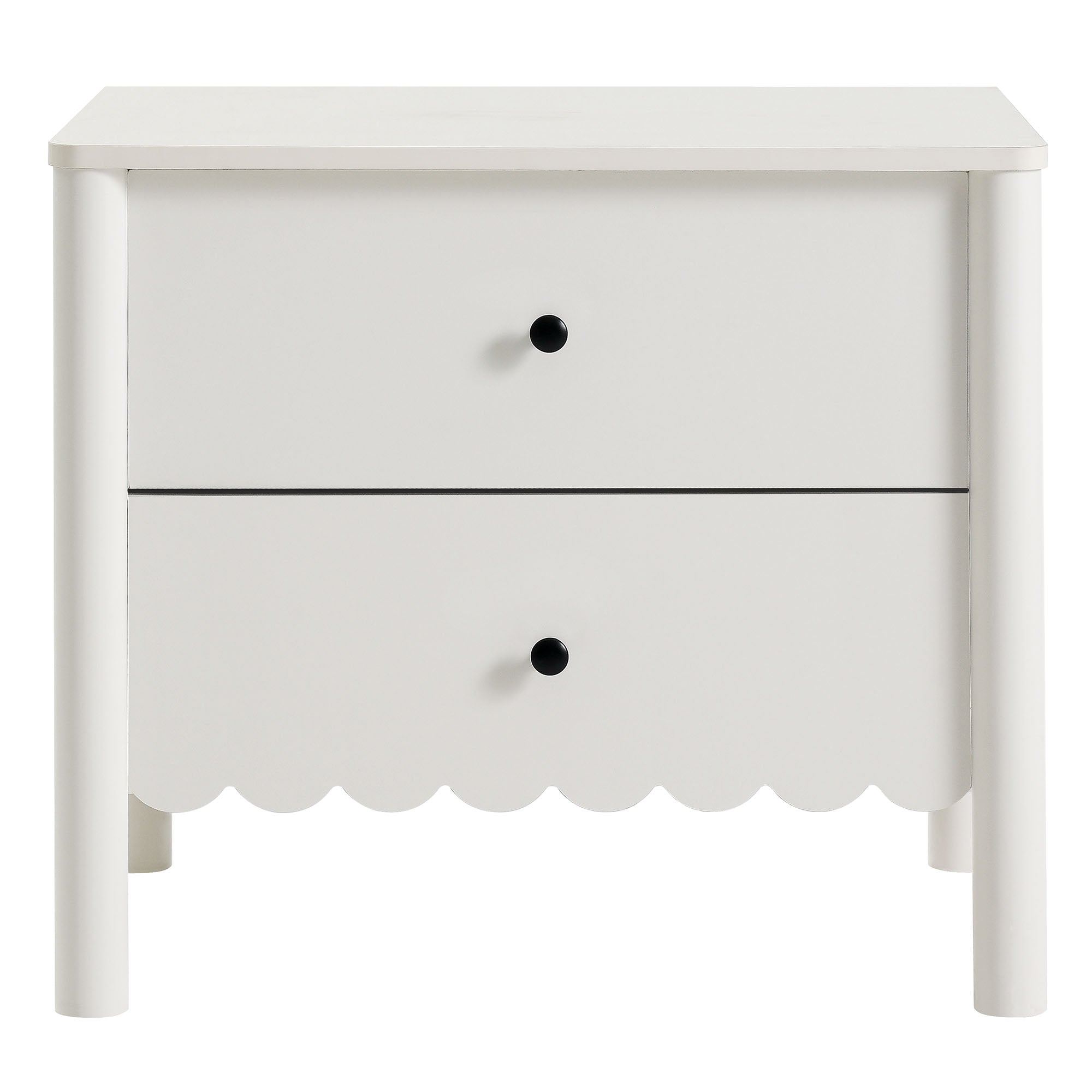 Emmeline Scalloped 2-Drawer Nightstand by Modway