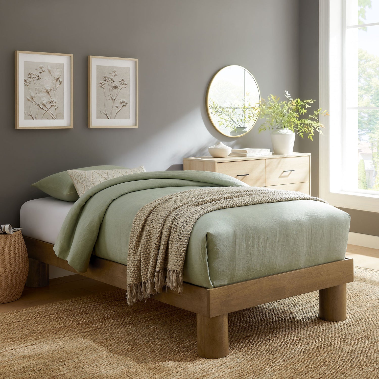 Runa Platform Bed by Modway