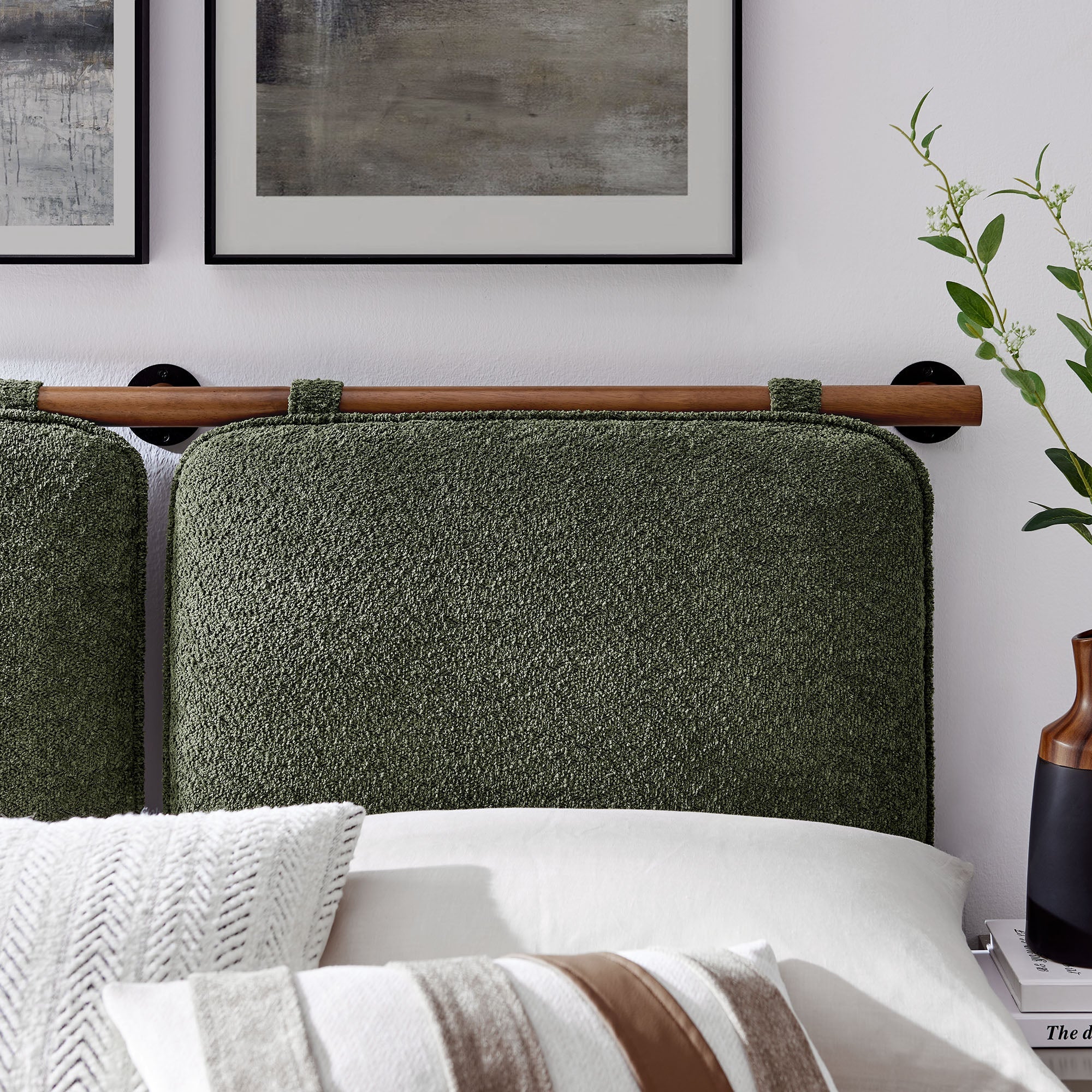 Anela Wall-Mounted Upholstered Headboard By HouseBean