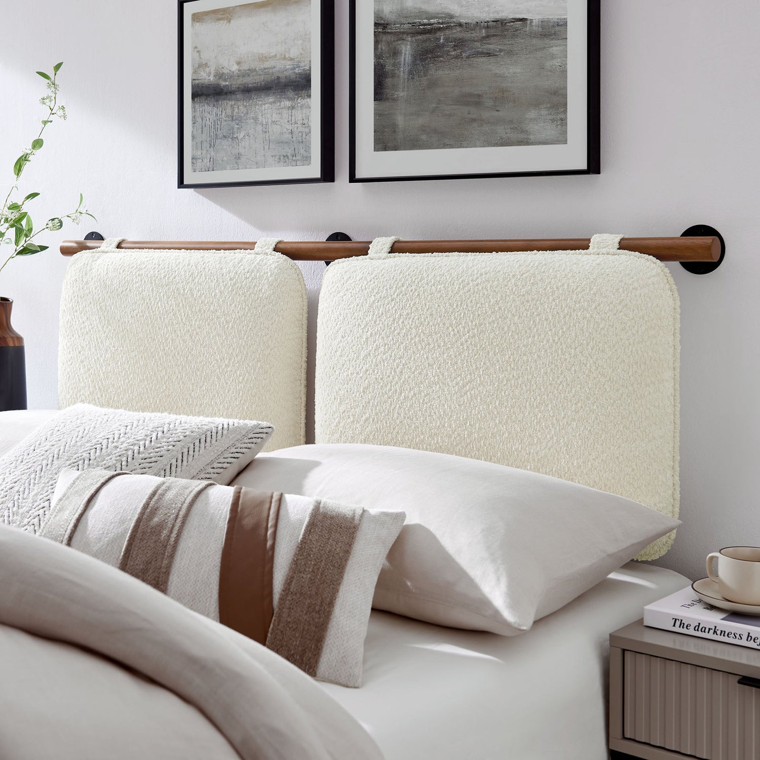 Anela Wall-Mounted Upholstered Headboard By HouseBean