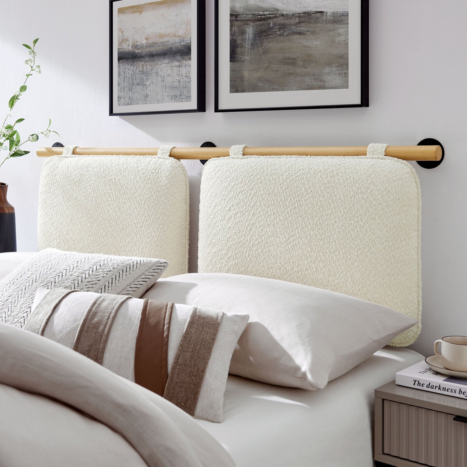 Anela Wall-Mounted Upholstered Headboard By HouseBean