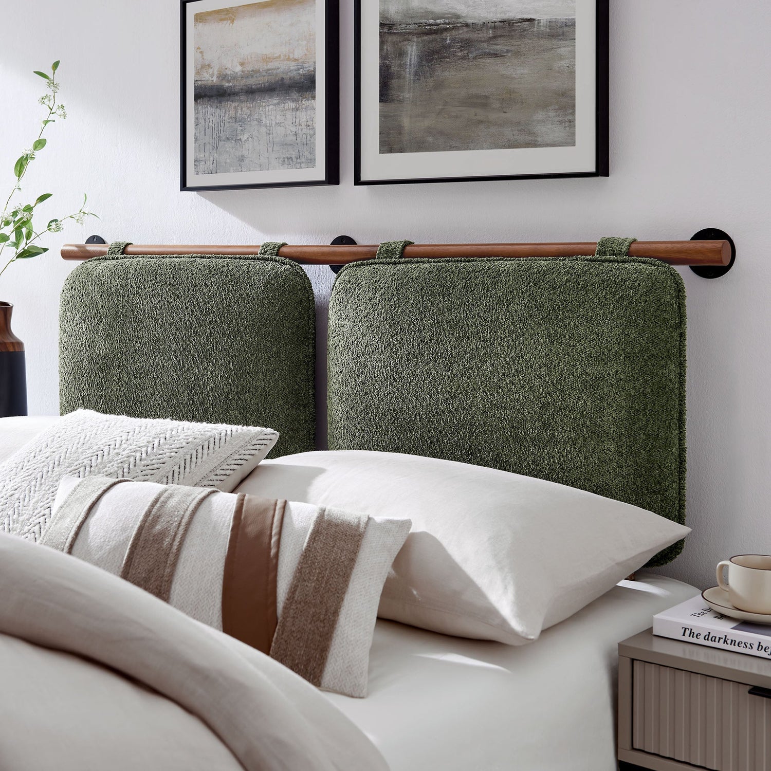 Anela Wall-Mounted Upholstered Headboard By HouseBean