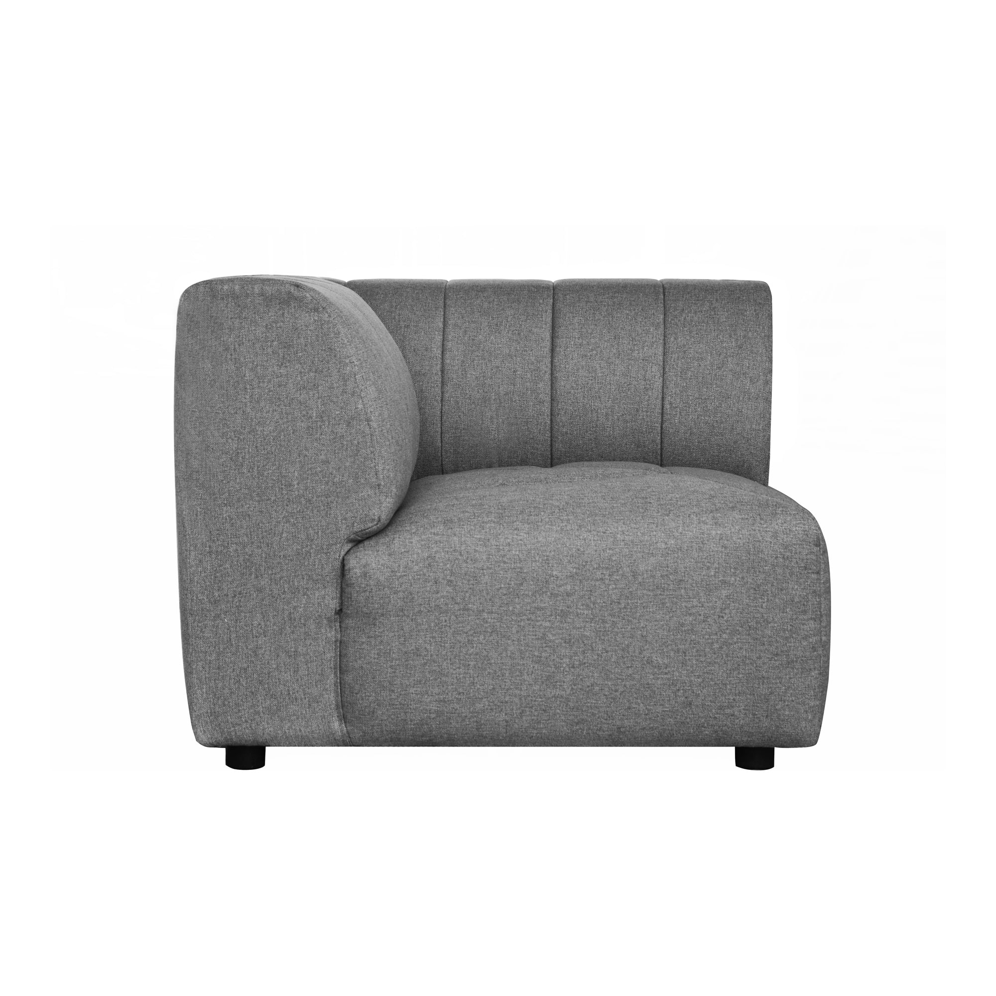 Lyrics Slipper Chair Grey Slipper Chairs, Grey / Pine and Plywood Frame