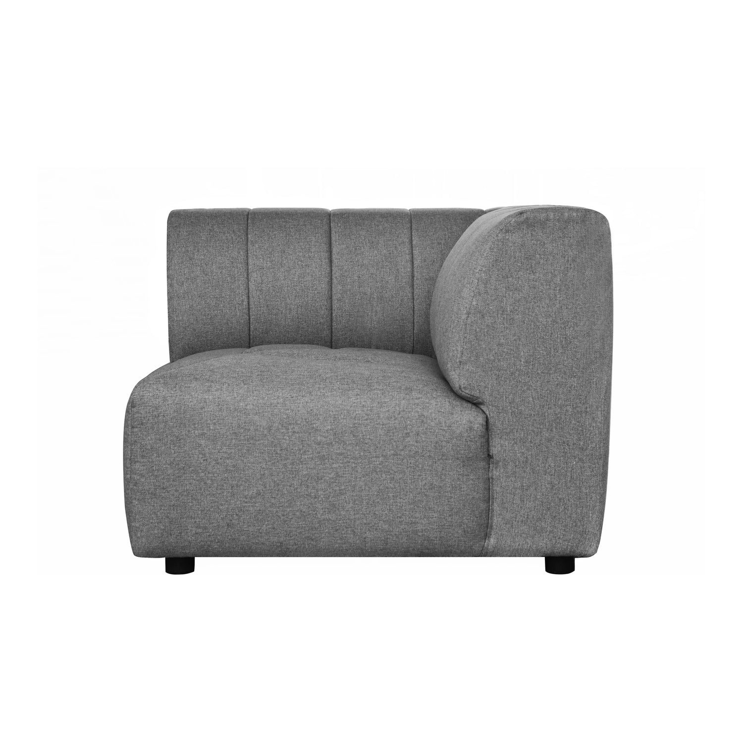 Lyrics Slipper Chair Grey Slipper Chairs, Grey / Pine and Plywood Frame