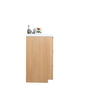 Elysian 60&quot; White Oak Freestanding Vanity With Single Reinforced White Acrylic Sink