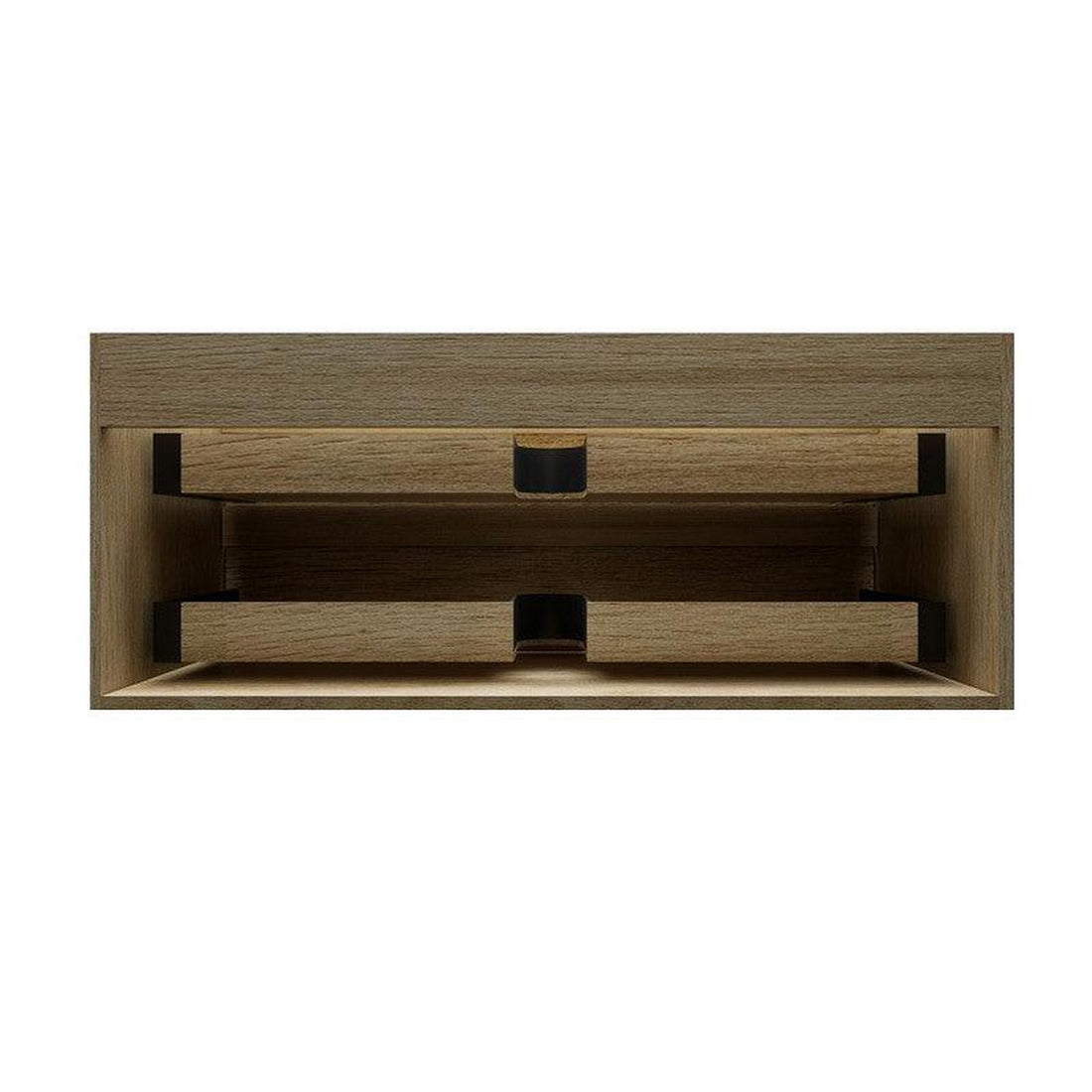 Prime 48&quot; Coffee Wood Wall-Mounted Vanity With Single Reinforced White Acrylic Sink