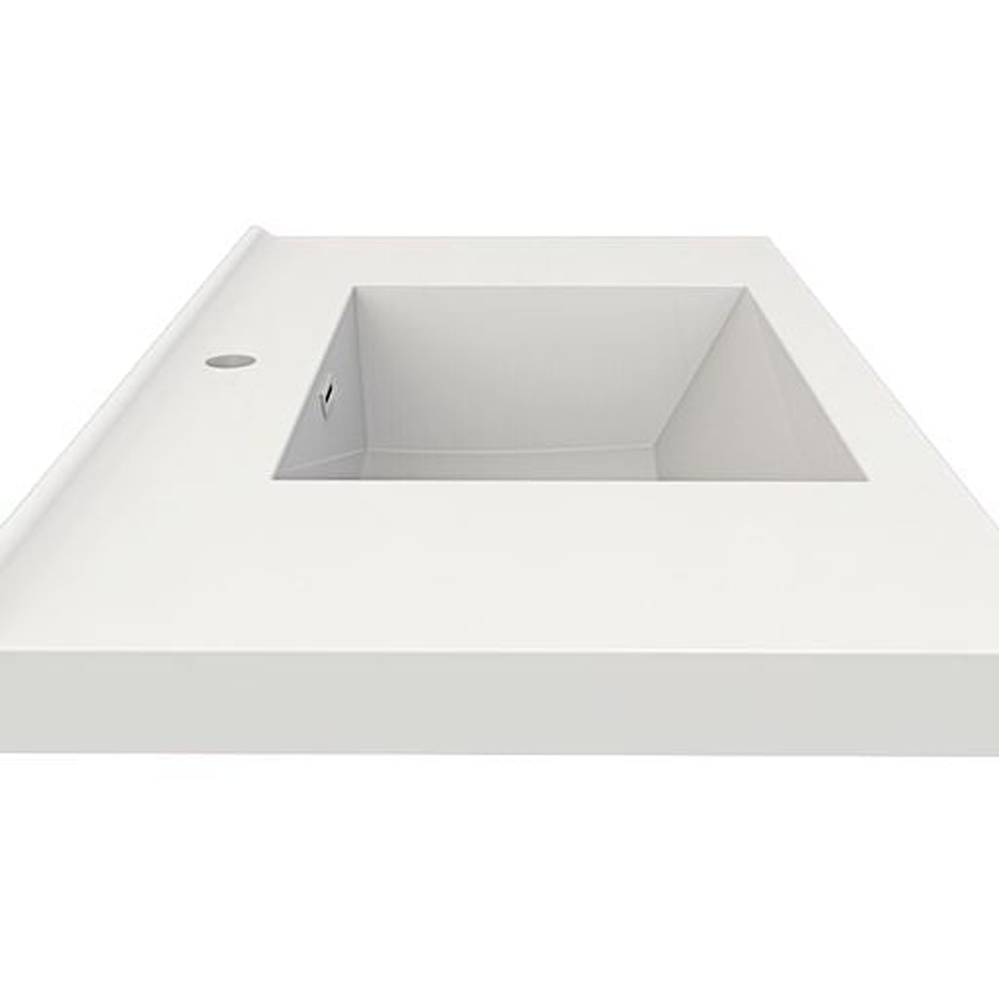 Eden 42&quot; High Gloss White Wall-Mounted Modern Vanity With Single Reinforced White Acrylic Sink