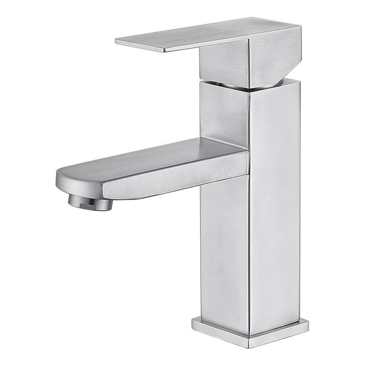 BathCraft Nelli 6&quot; x 7&quot; Single Hole Brushed Nickel Faucet