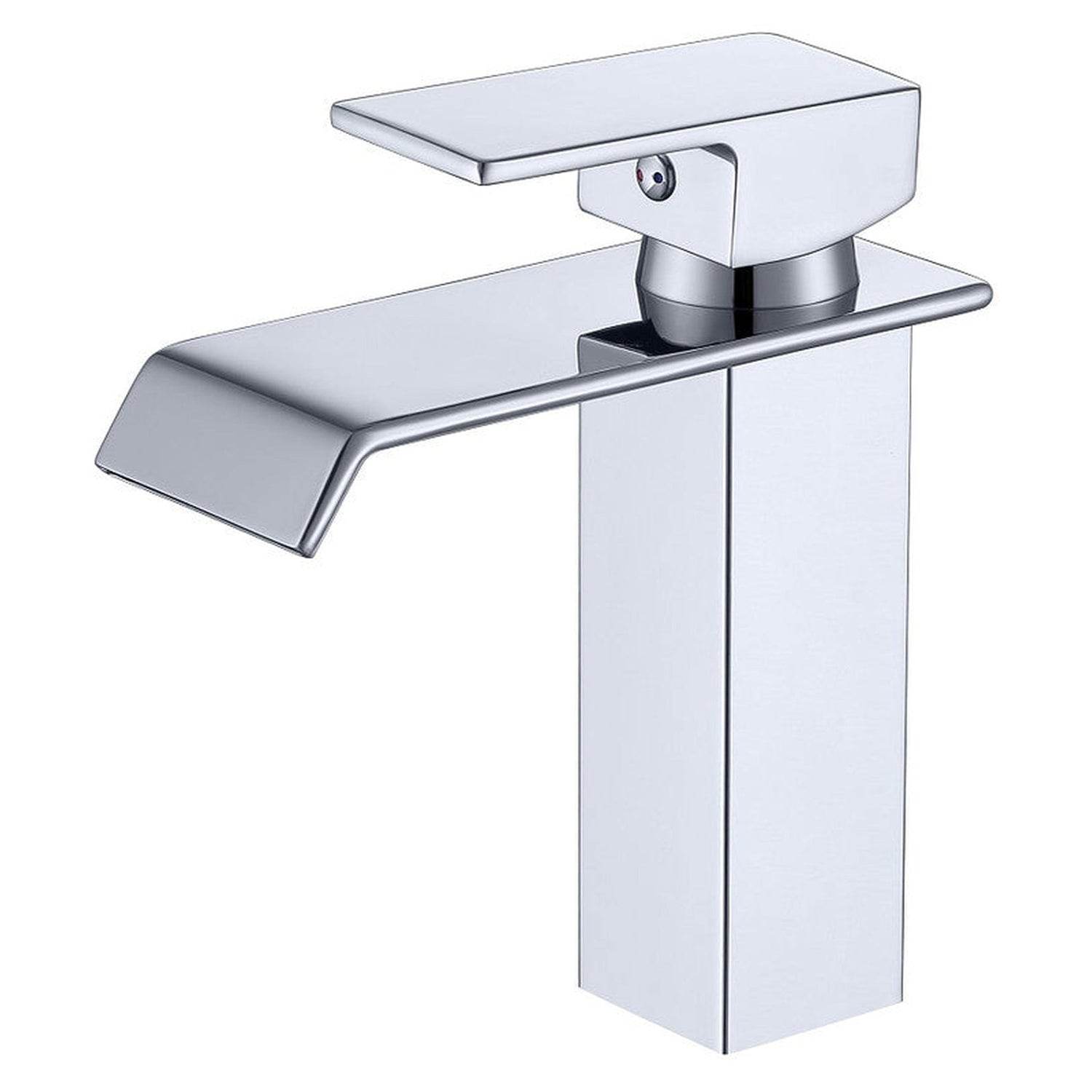 BathCraft Nelli 6&quot; x 7&quot; Single Hole Chrome Single Handle Centerset Faucet