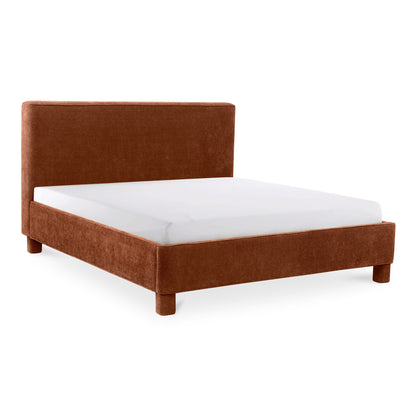 Nia King Bed Beds, Grey / Oak Veneer over MDF Frame