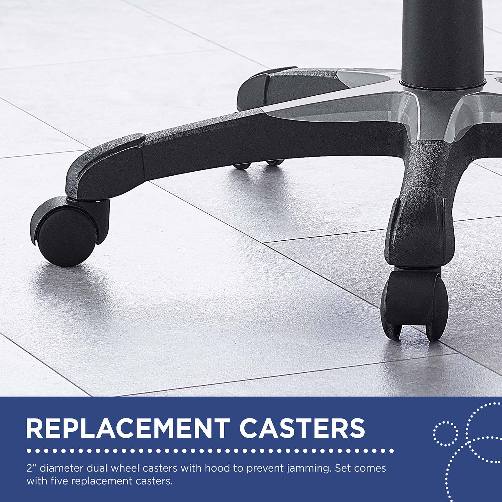 Caster Office Chair Casters Set of 5 by Modway