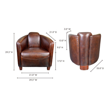 Forster Desk Chair Office Chairs, Brown / Plywood