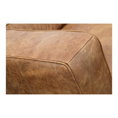 Birming Sofa Dark Brown Leather Sofas, Brown / Hardwood and Plywood Frame